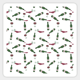 Pattern of red wine in white background Magnet